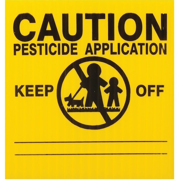 Gemplers GEMPLER'S Massachusetts Lawn Pesticide Application Signs, PK25 P55RU25 Y/B 5V-307 - main